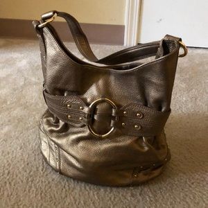 Gold metallic bag
